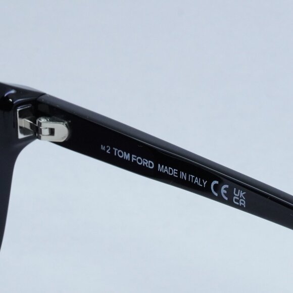 Tom Ford Jameson FT0752-N 01A Sunglasses Black Round Frame, Smoke Lenses - Picture 7 of 11